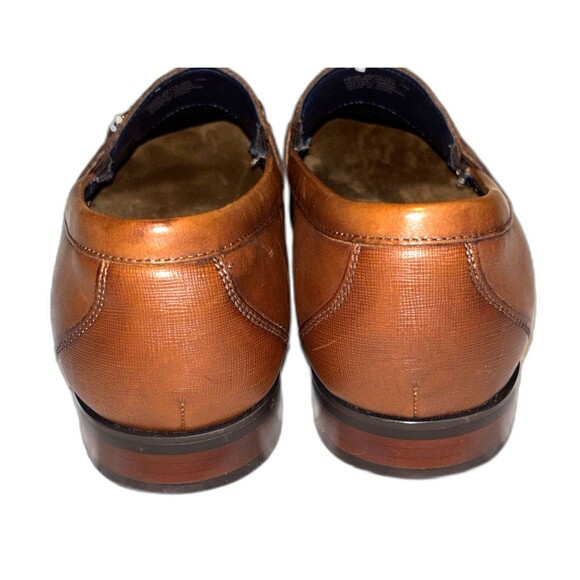 Stacy Adams Kaylor Cognac Men’s Smooth Leather Moc Toe Bit Loafers Size 10M main image 5